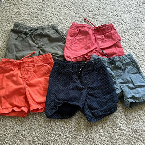 Set of5 cat & jack toddler boy shorts